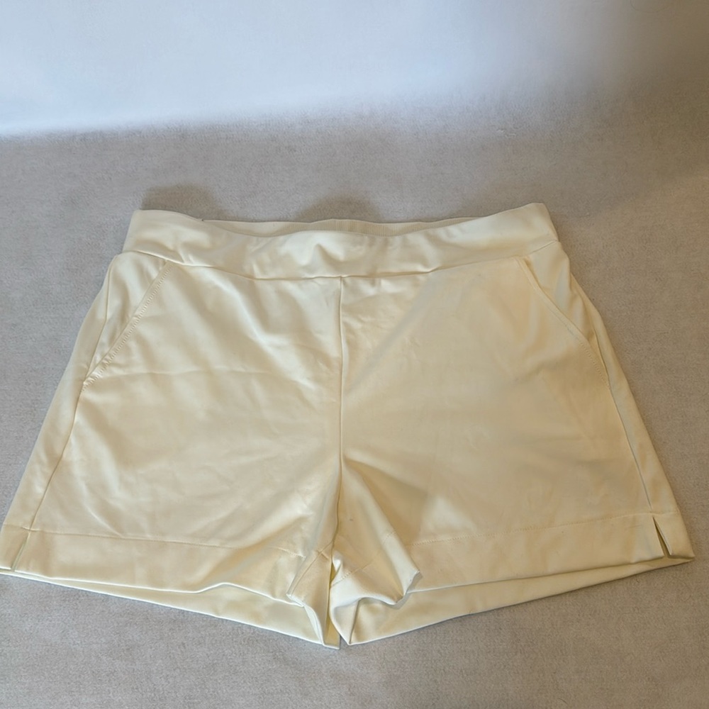 Rachel Zoe Pull On Cream Ivory Off White Shorts Women's Size Large